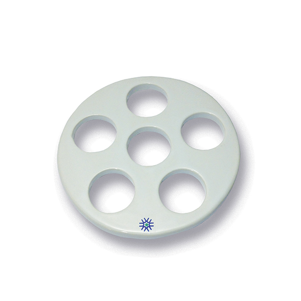 PORCELAIN DESICCATOR PLATE, LARGE HOLES